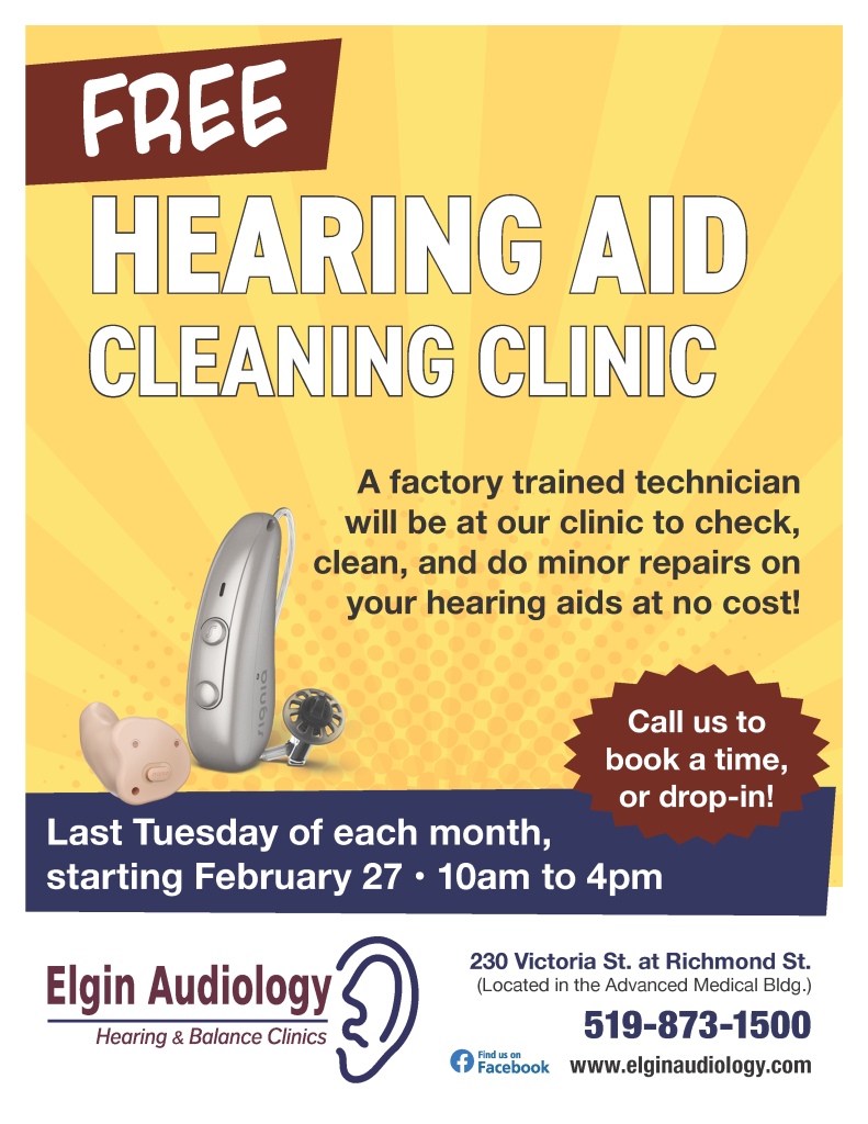 Elgin Audiology - Hearing Aid Cleaning Clinic - 8.5x11 Flyer-v1